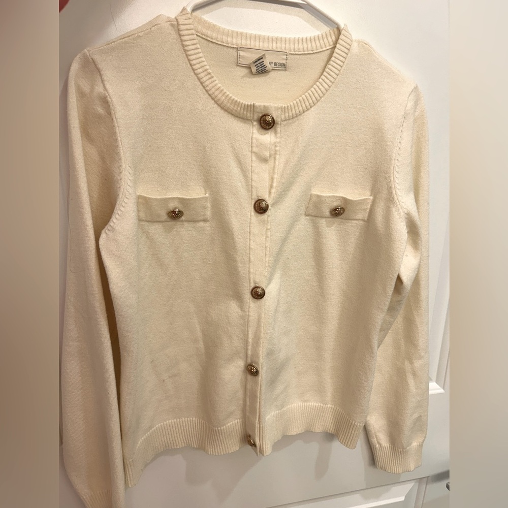White Formal Cardigan